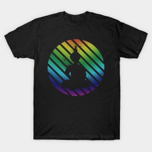 Buddha Meditation Rainbow Circle T-Shirt